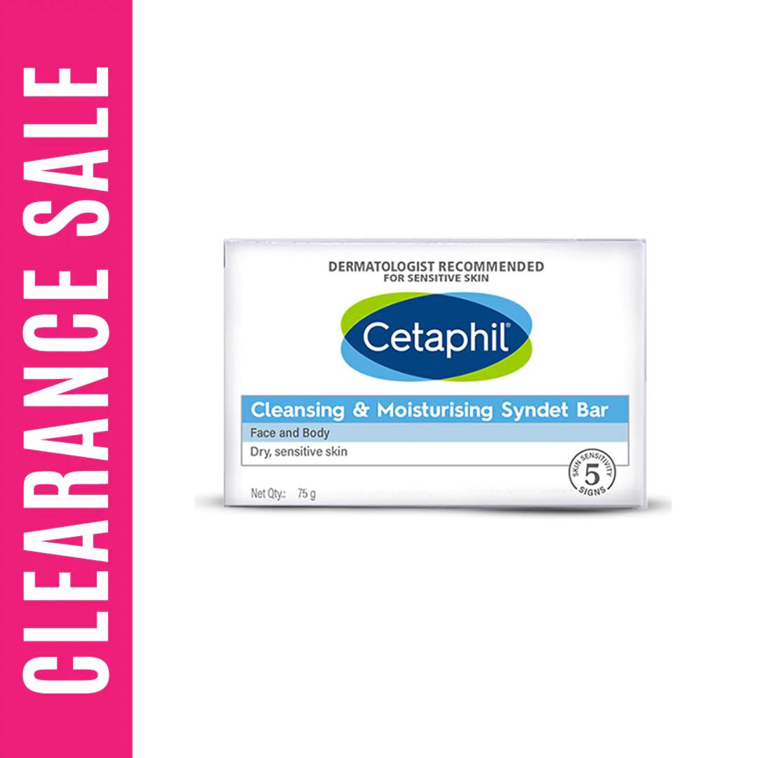 Cetaphil Cleansing & Moisturising Syndet Bar(Expiry Date 30/11/24) – 75gm