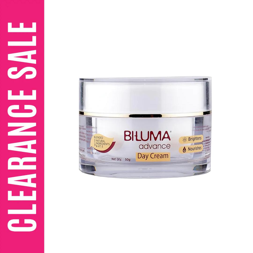 Biluma Advance Skin Brightening Day Cream For Even Skin Tone, Blended With Vitamin E & Natural Ingredients For Dark Spots (Expiry Date 30/11/24) – 50gm