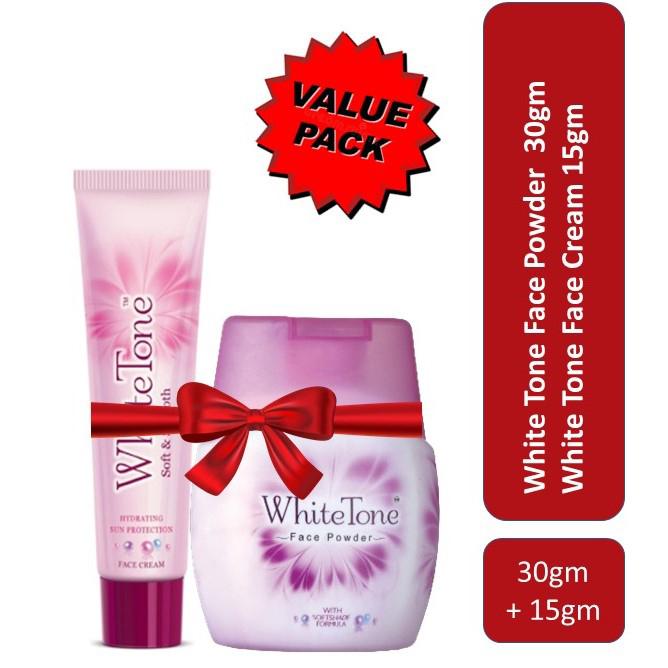 Value Pack White Tone Face Powder - 30gm + White Tone Face Cream 15gm