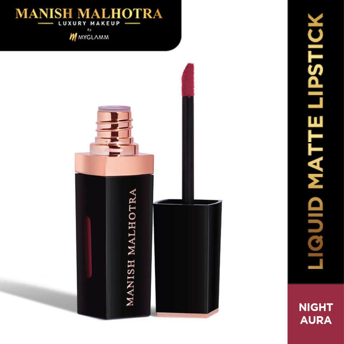 Manish Malhotra Liquid Matte Lipstick - Night Aura – MyGlamm – 7gm