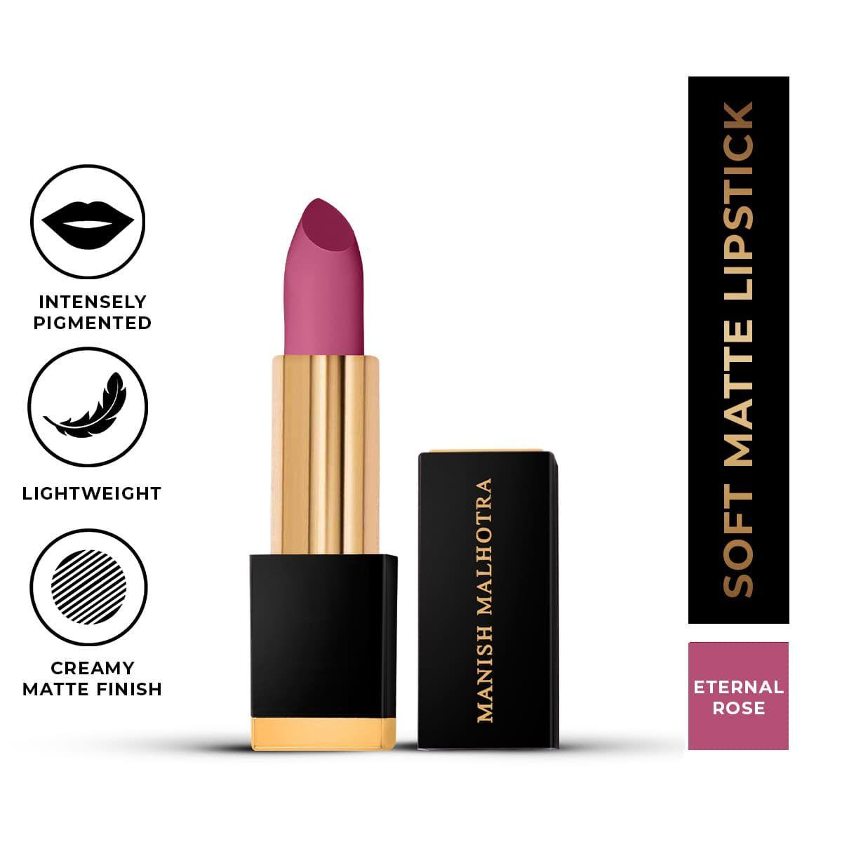 Manish Malhotra Soft Matte Lipstick - Eternal Rose – MyGlamm – 4gm
