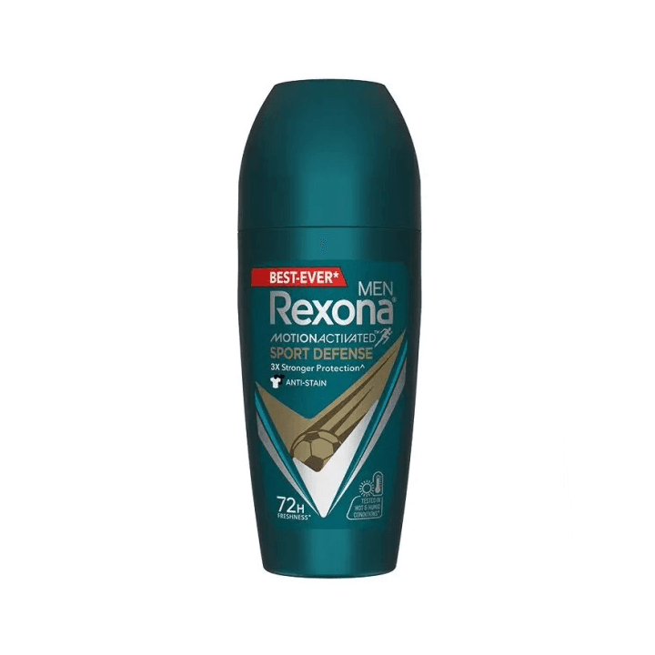 Rexona - Motion Activated Sports Defense 72h 3x Stronger Protection Roll On For Men – 45ml
