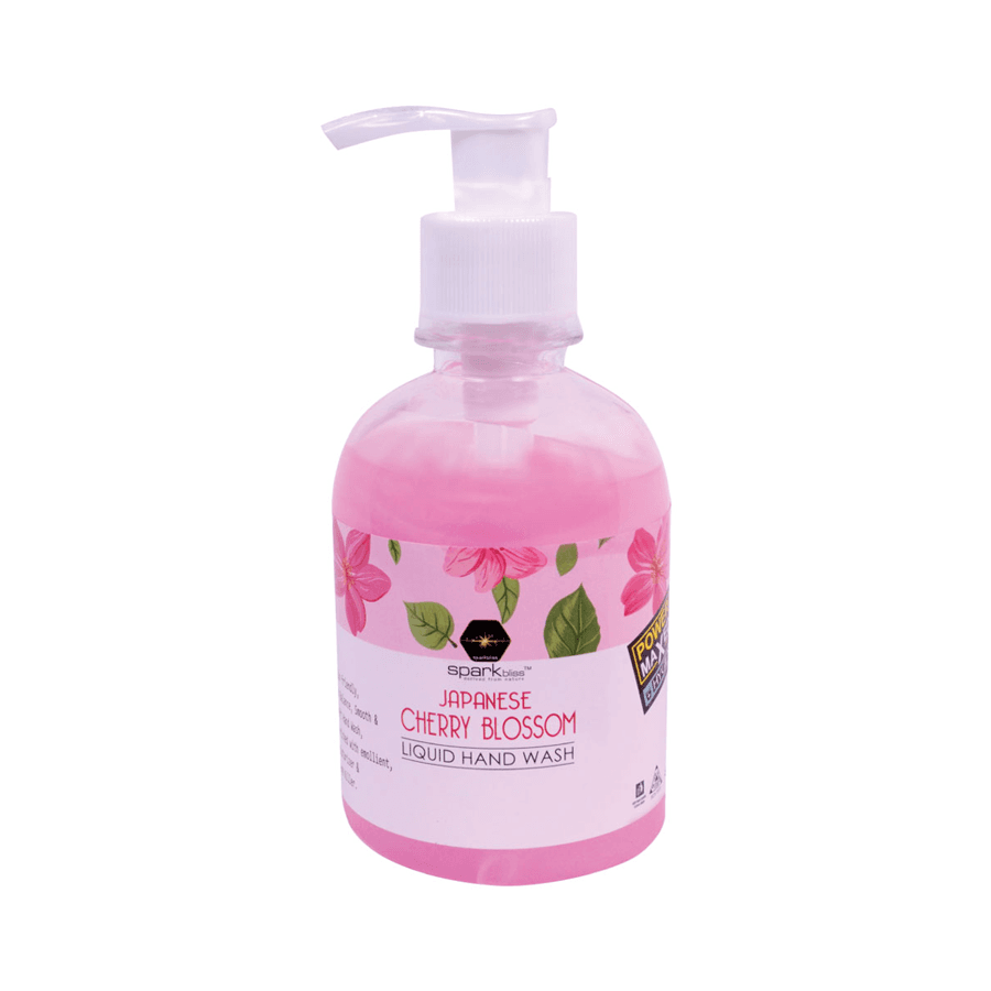 Spark Bliss Japanese Cherry Blossom Liquid Surfactant Based Hand Wash – 250ml