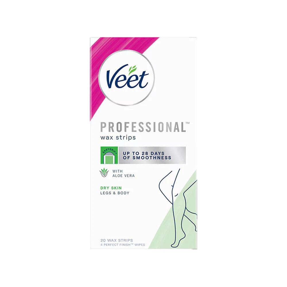 Veet Professional Wax Strips With Aloe vera For Normal Skin (Pack Of 20 Pcs)