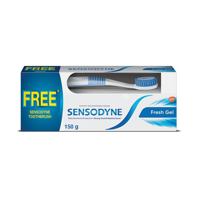 Sensodyne 150 gm Fresh Fresh Gel (Free Sensodyne Toothbrush) – 150gm