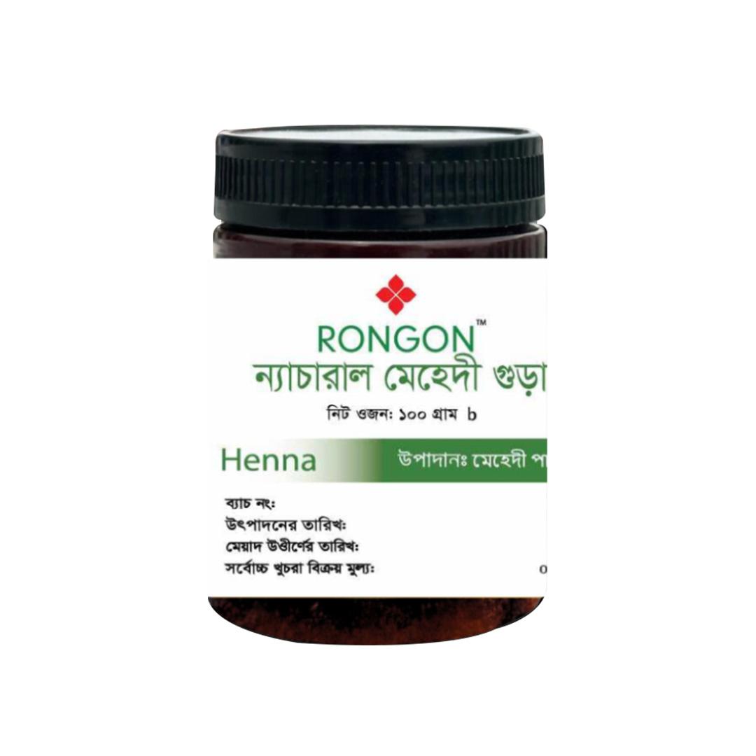 Rongon Herbals Natural Henna Powder – 100gm