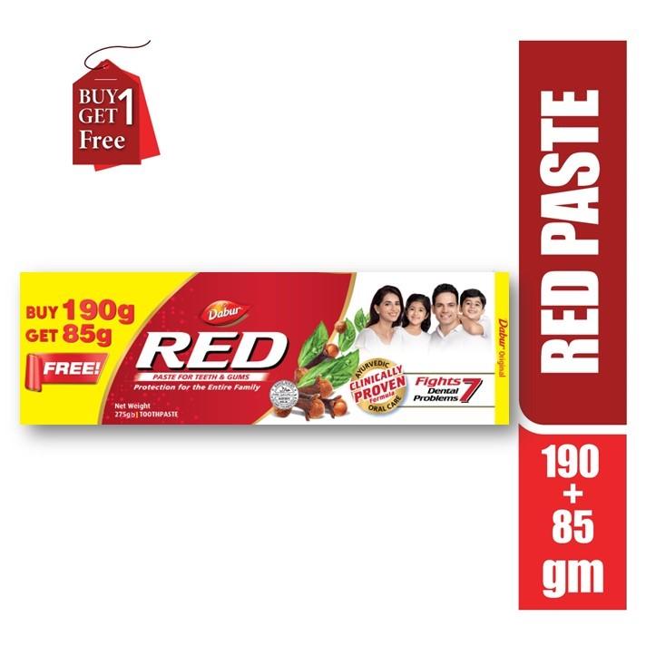 Buy Dabur Red ToothPaste 190gm Get Free Red Toothpaste 85gm
