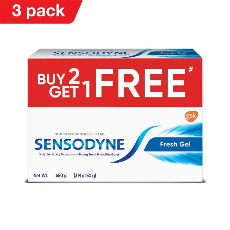 Sensodyne Fresh Gel 150g (Buy 2 Get 1)