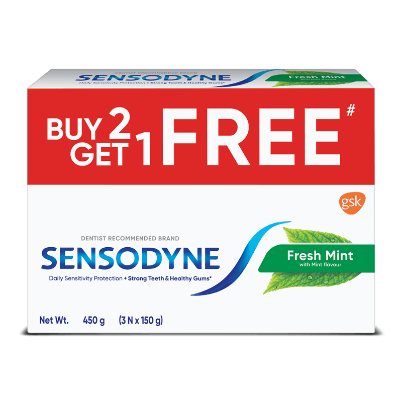 Sensodyne Fresh Mint 150g (Buy 2 Get 1)
