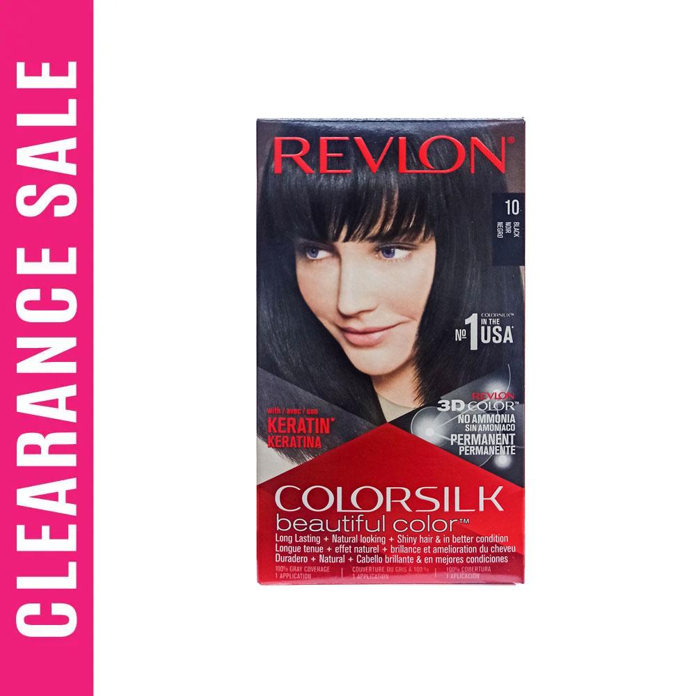 Revlon Colorsilk Hair Color With Keratin For Export -Black 10 (Expiry Date - 30/11/26) – 59.1ml
