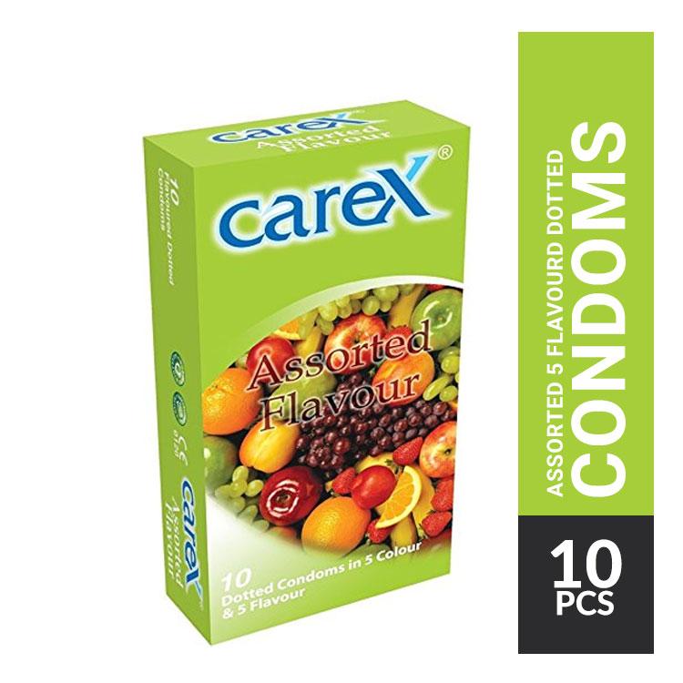 Carex Assorted Flavours Condom - 10Pcs Pack