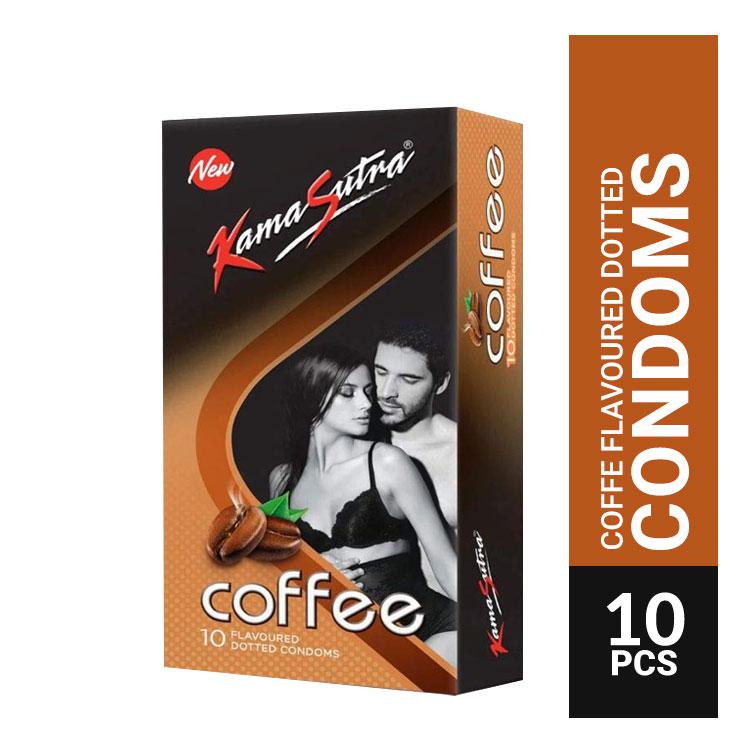 Kamasutra Chocolate Flavor Dotted Condom - 10Pcs Pack