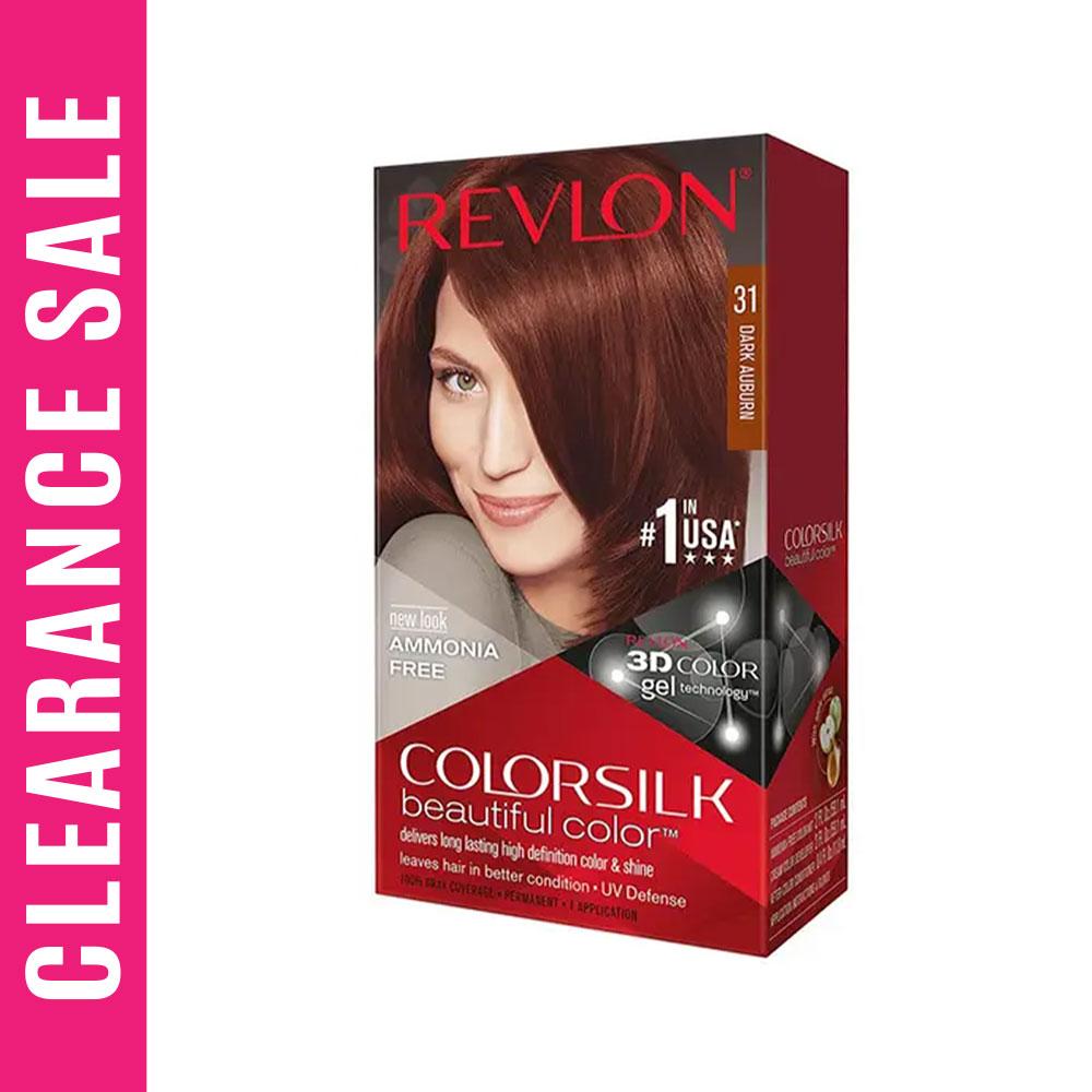Revlon Color Silk Beautiful Hair Color 31 DARK AUBURN (Expiry Date - 31/12/26) – 40ml