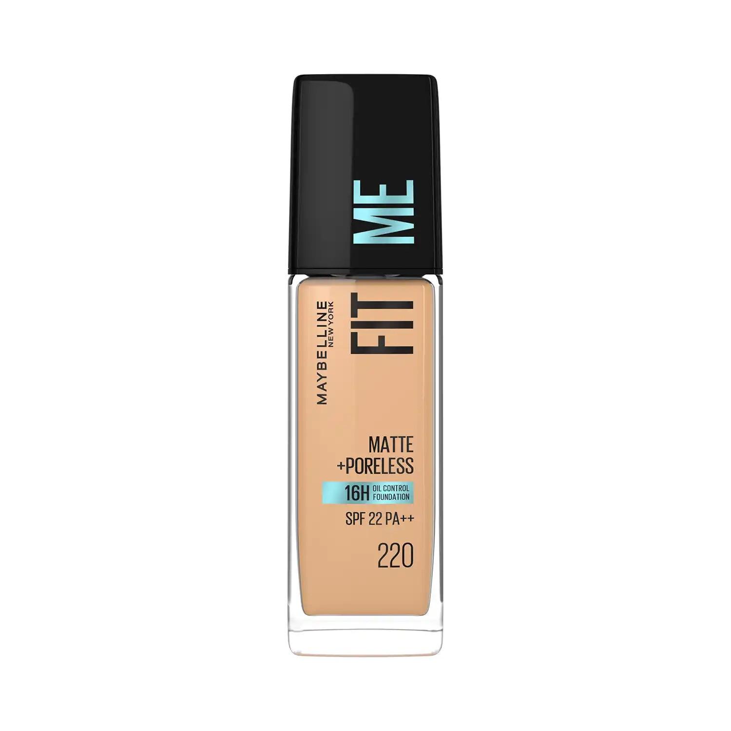Maybelline Fit Me Matte + Poreless Foundation- Natural Beige 220 – 30ml