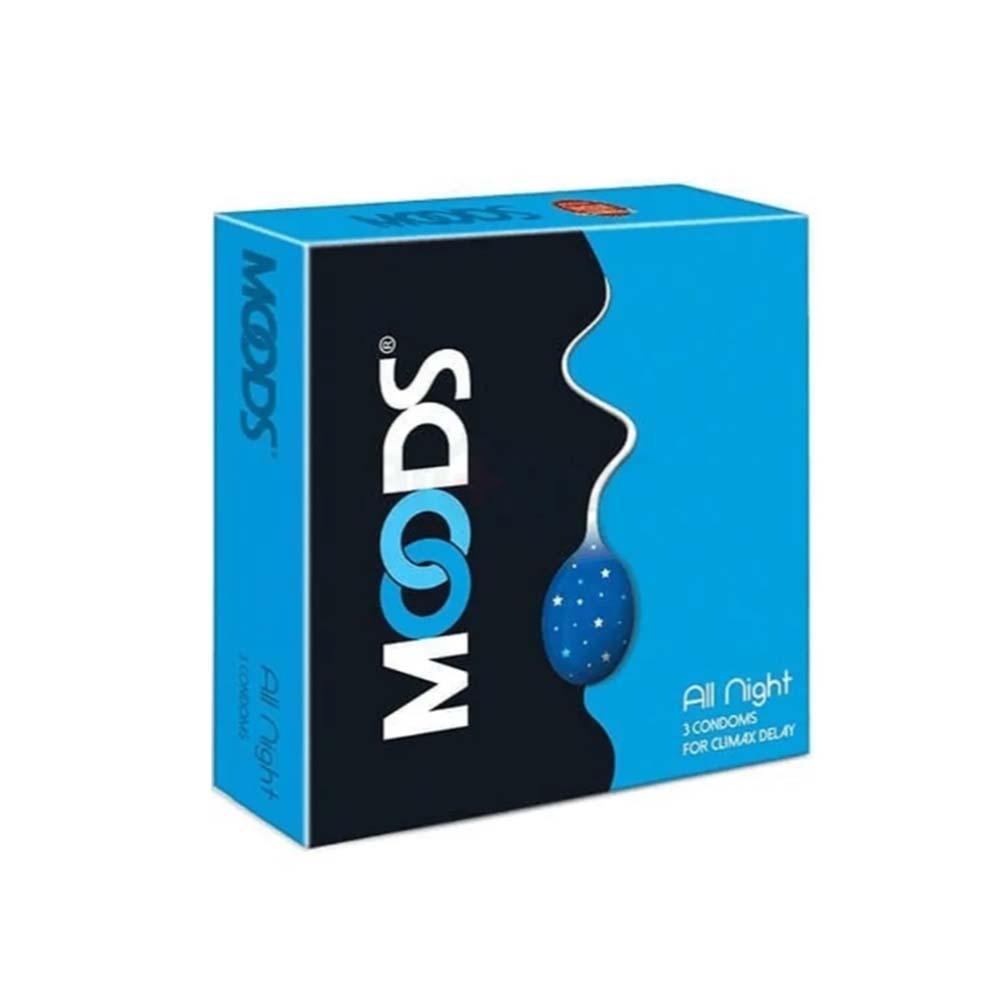 Moods Allnight Climax Delay Condom - 3Pcs Pack