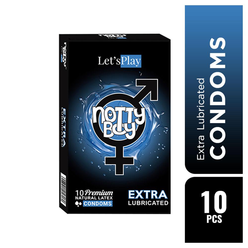 NottyBoy LetsPlay Extra Lubricated Premium Condom - 10Pcs Pack