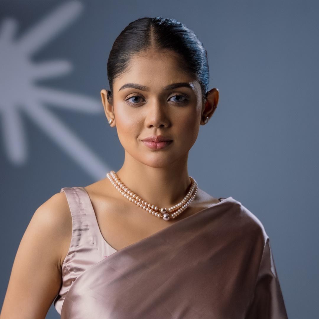 Timeless Champagne Pearl Double - Strand Necklace – Shajgoj