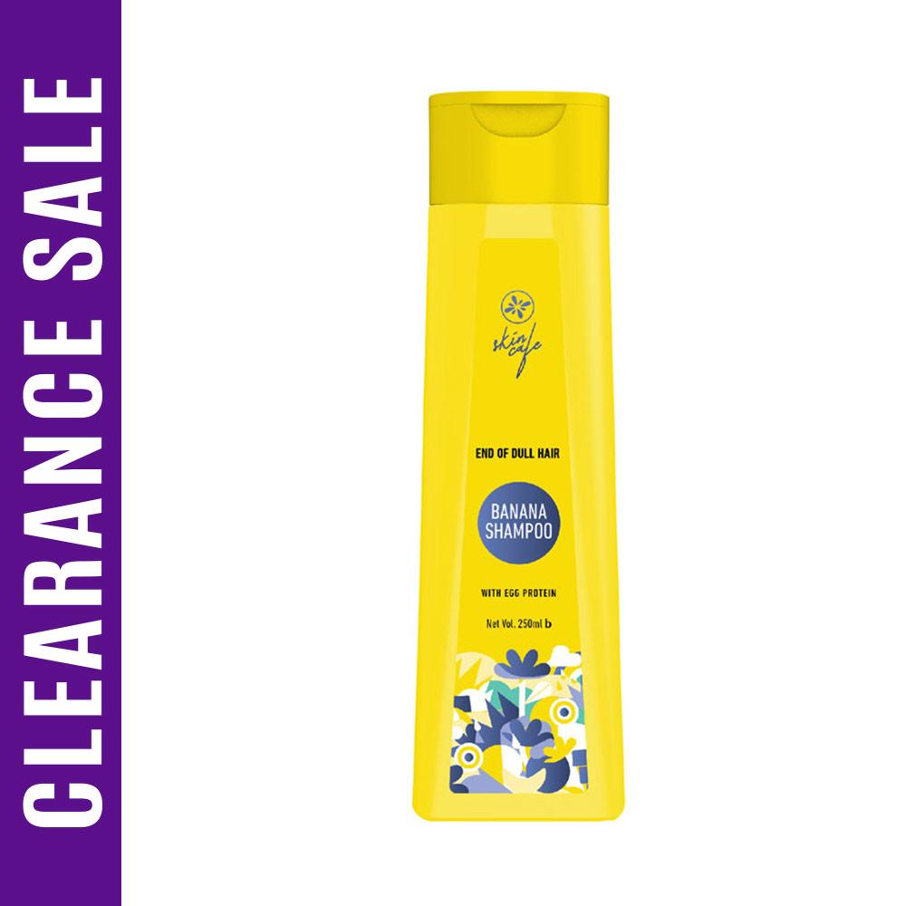 Skin Cafe End of Dull Hair Banana Shampoo with Egg Protein (Expiry Date - November 2026) – 250ml