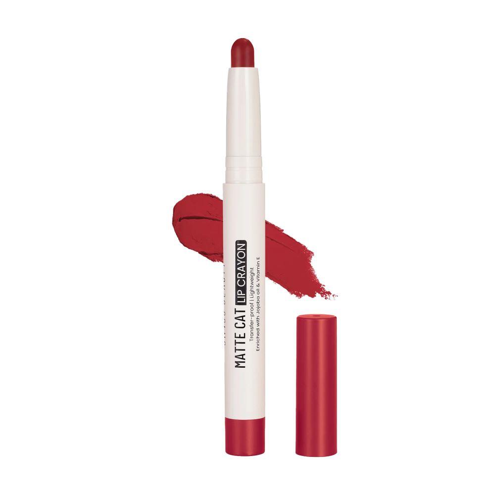 Swiss Beauty Matte Cat Lip Crayon - 13 Red Chilli – 1.5 gm