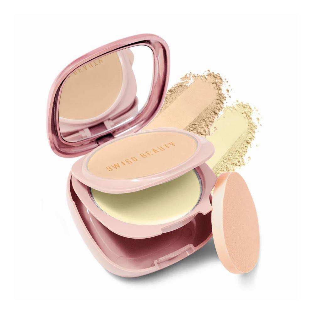 Swiss Beauty Matte & Set Duo Compact - 04 Honey & Banana – 20 gm