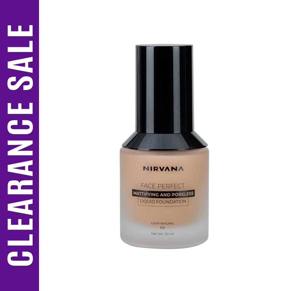 Nirvana Color Face Perfect Liquid Foundation - Light Natural F01 (Expiry Date - March 2027) – 30ml