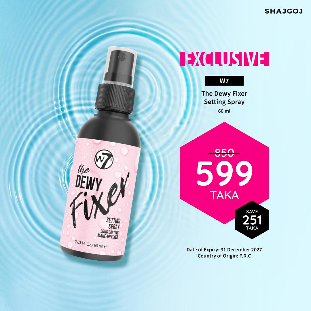 W7 The Dewy Fixer Setting Spray – 60ml