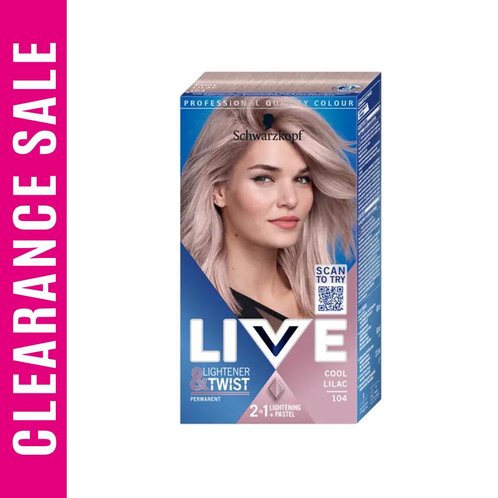 Schwarzkopf Live Lightener & Twist Cool Lilac 104 (Expiry: 16/1/2026)