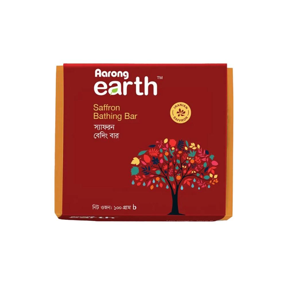 Aarong Earth Saffron Bathing Bar-Red - 100 GM