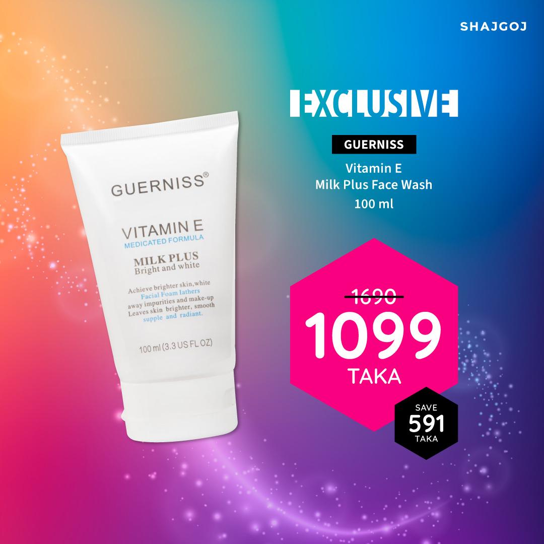Guerniss Vitamin E Milk Plus Face Wash – 100ml