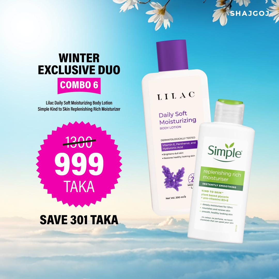Winter Exclusive Duo Combo 06 (Lilac Lotion + Simple Rich Moisturizer)