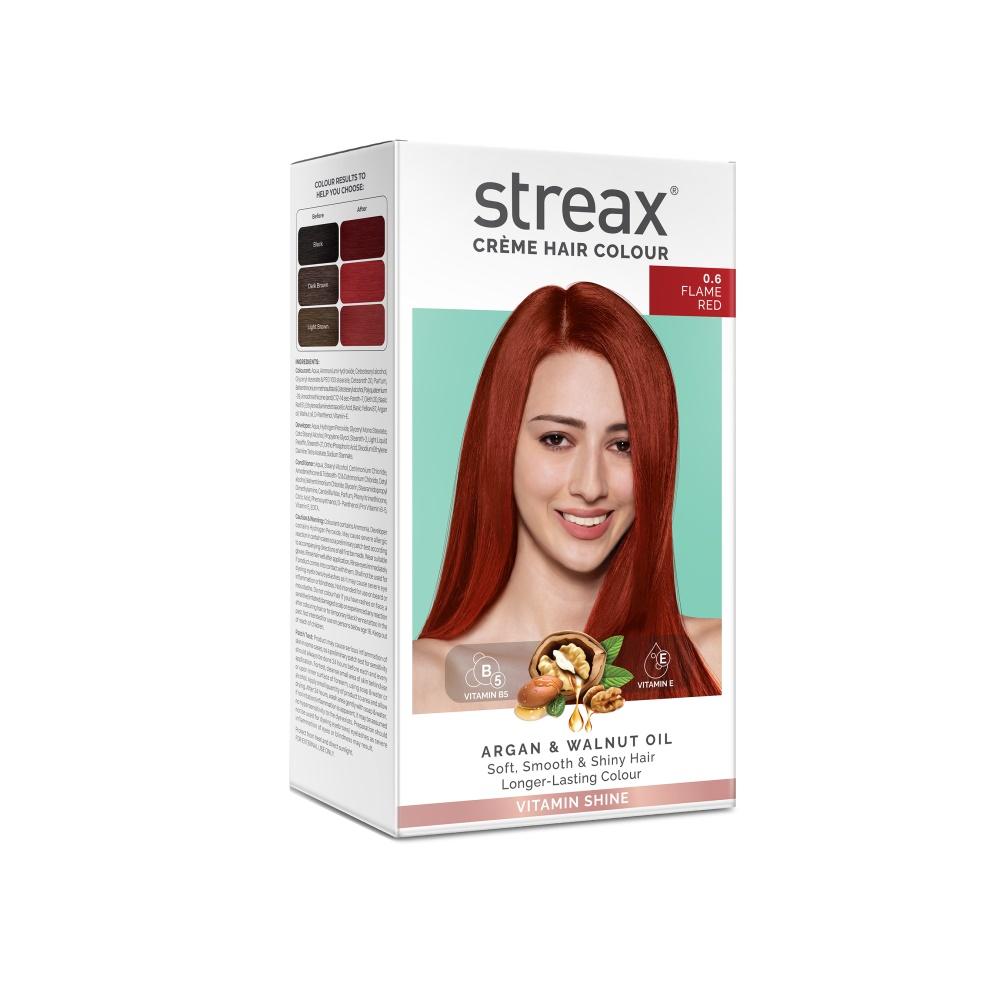 Streax Creme Hair Colour (Flame Red) – 60 ml