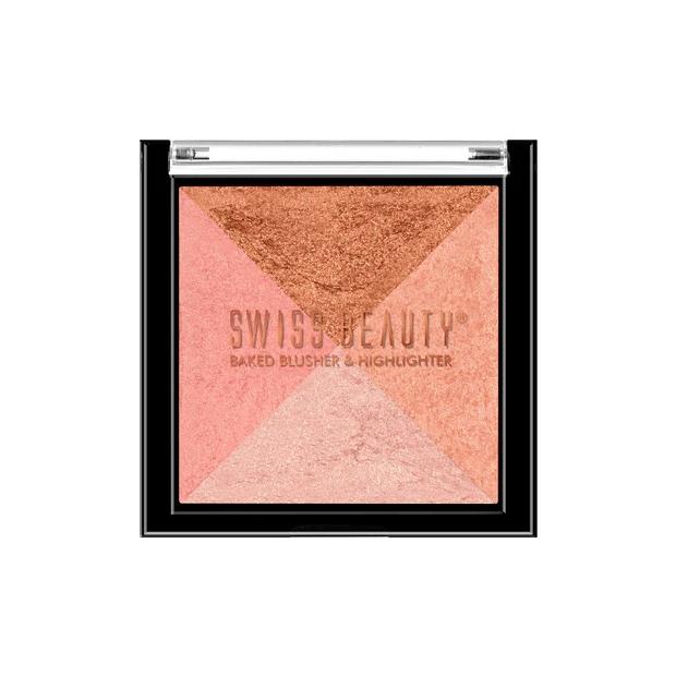 Swiss Beauty Baked Blusher & Highlighter 01 – 7 gm