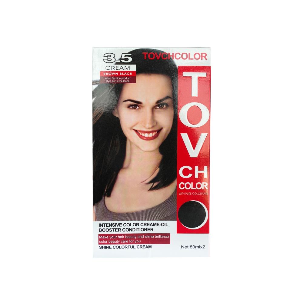TOVCH COLOR Intensive Color Creame-Oil Booster Conditioner - CREAM BROWN BLACK 80ml – 80 ml