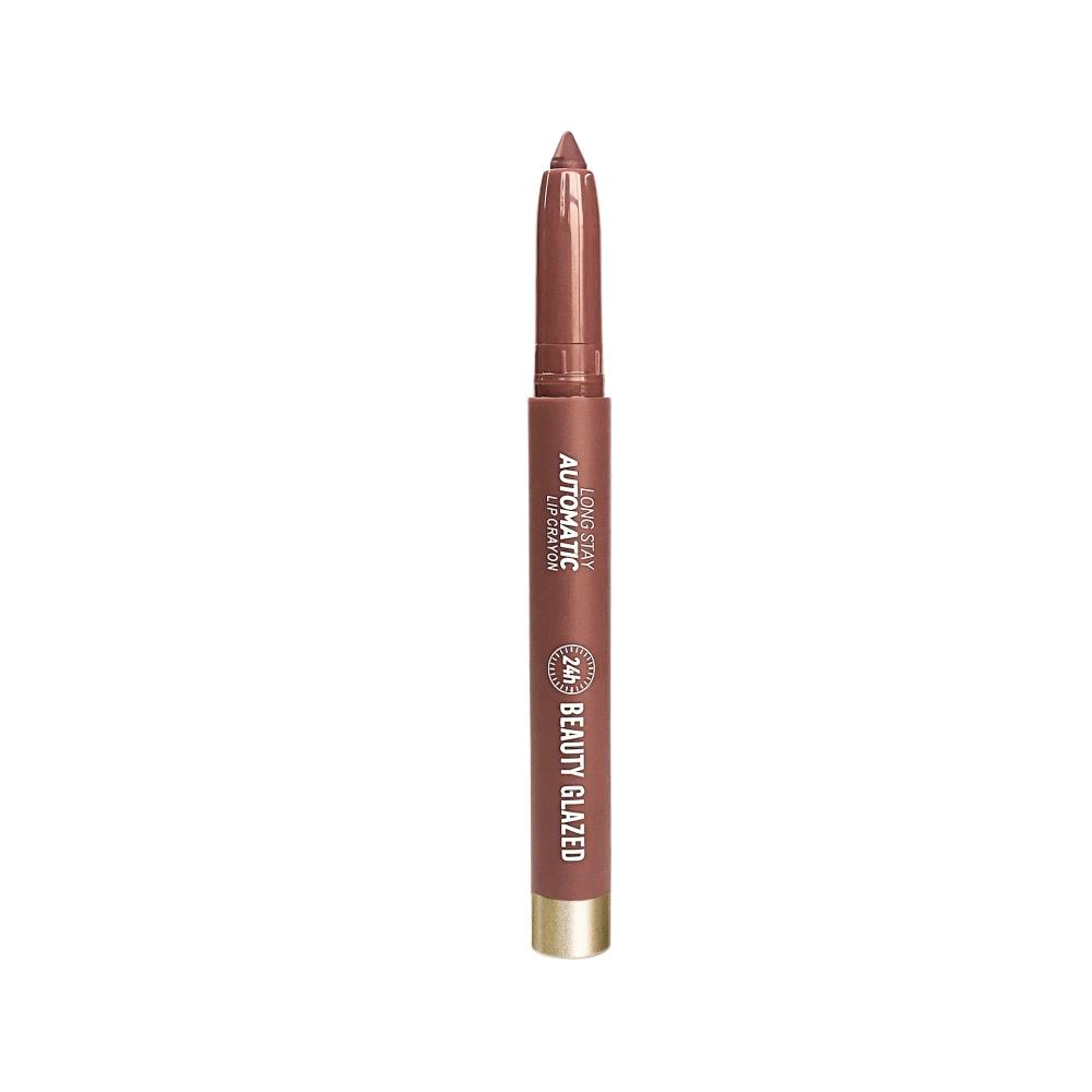 Beauty Glazed Long Stay Automatic Lip Crayon B102 DARK BROWN – 1.35 gm