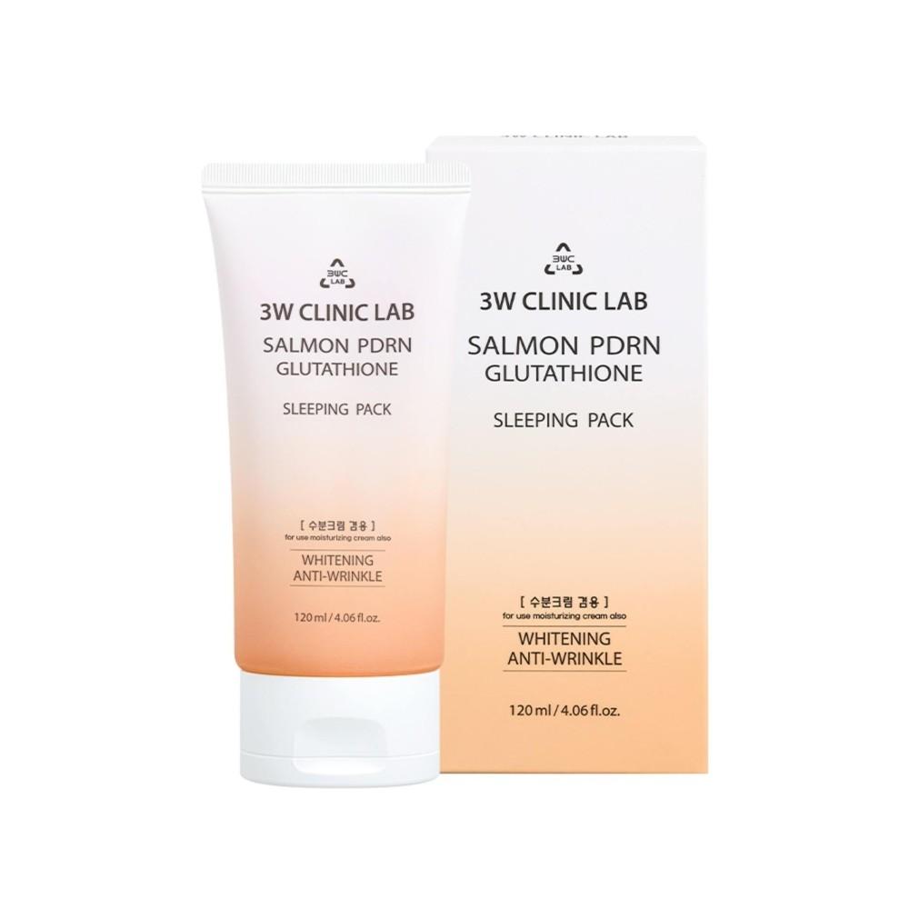 3W Clinic Lab Salmon ODRN Glutathione Sleeping Pack Whitening and Anti-Wrinkle – 120ml