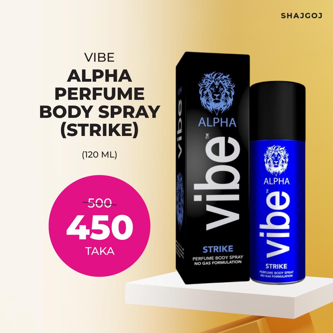 Vibe Alpha Perfume Body Spray Strike – 120ml