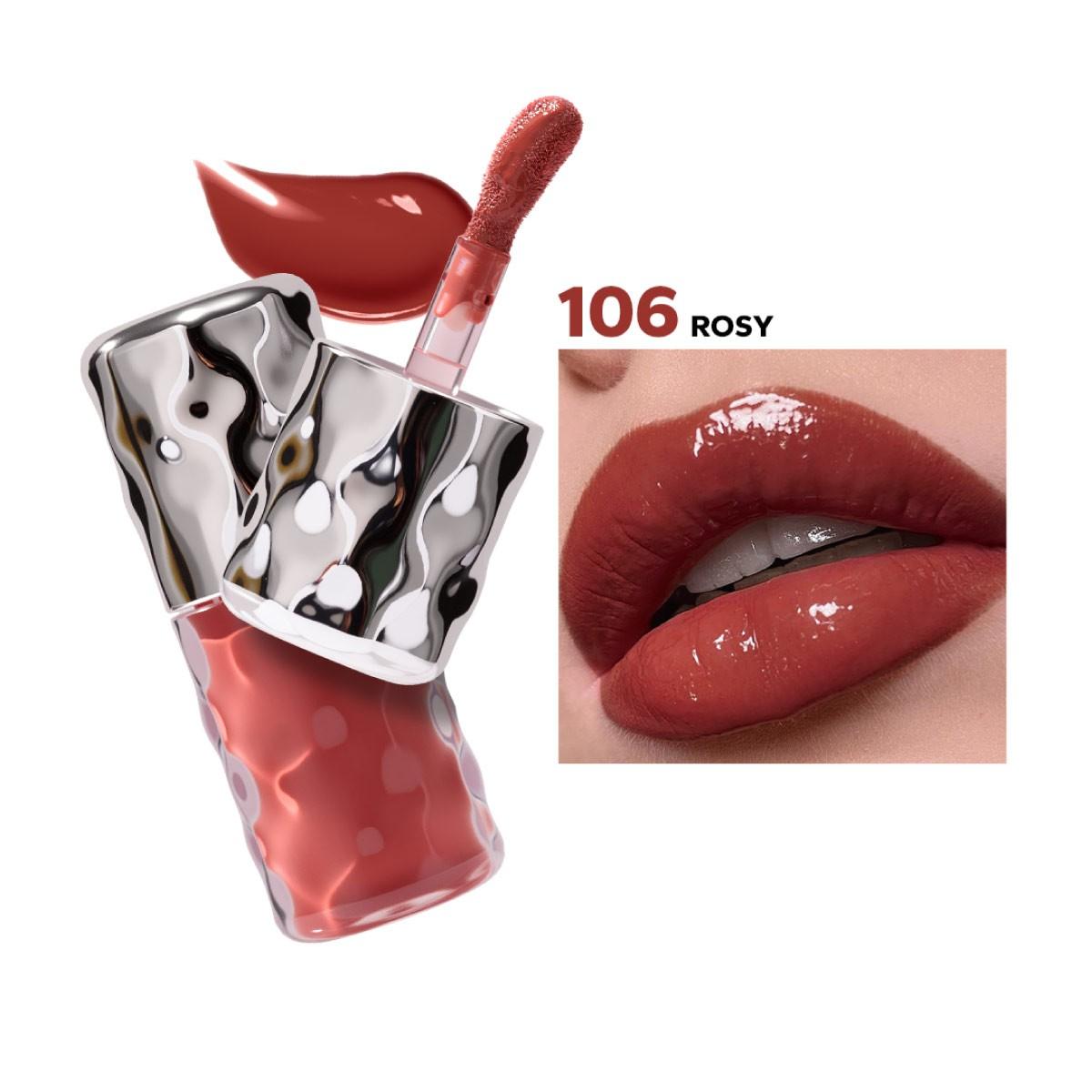 Beauty Glazed Volume Plumping Lip Gloss - 106 ROSY – 6gm