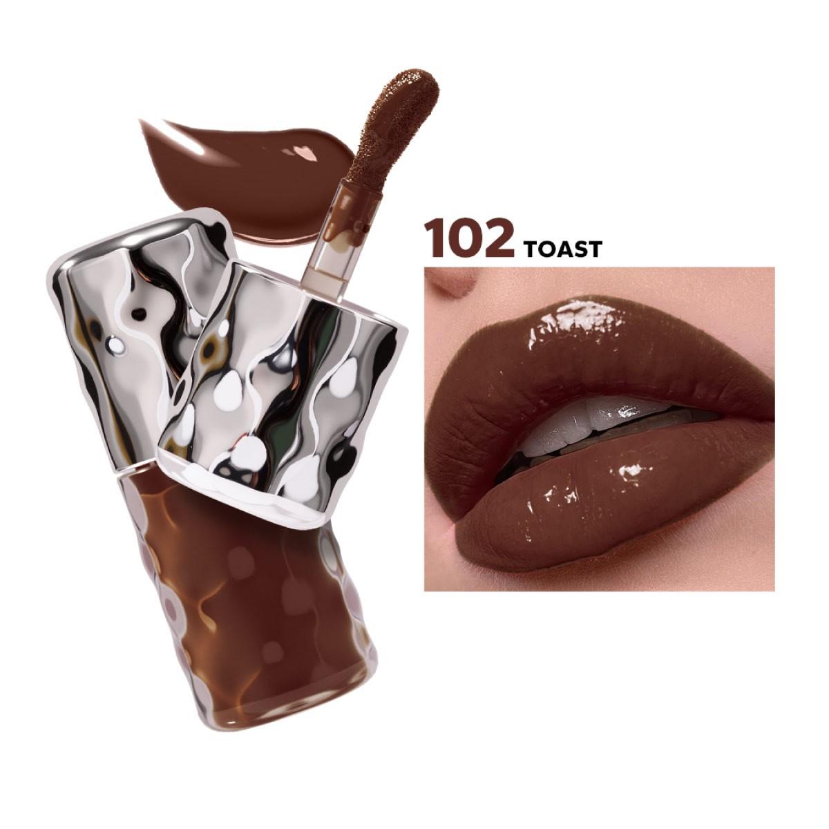 Beauty Glazed Volume Plumping Lip Gloss - 102 TOAST – 6gm