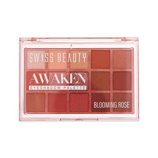 Swiss Beauty Awaken Eyeshadow Palette: 01 Blooming Rose – 11.0gm