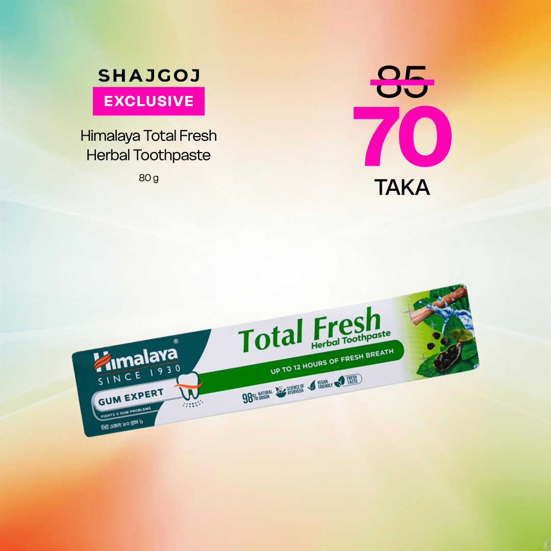 Himalaya Total Fresh Herbal Toothpaste -80gm – 80 gm