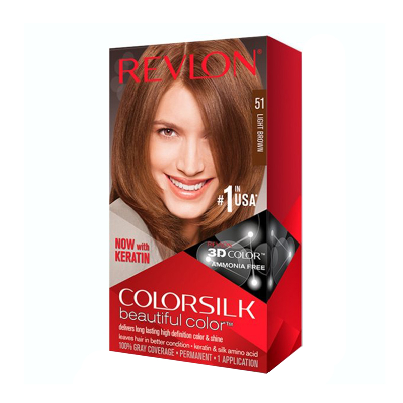 Revlon Colorsilk Hair Color Light Brown 51 – Shajgoj