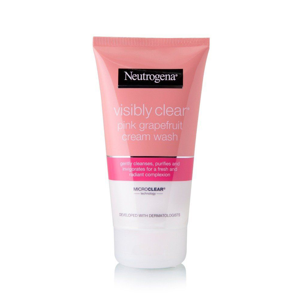 pastel peine Pila de Neutrogena Visibly Clear Pink Grapefruit Cream Wash – Shajgoj