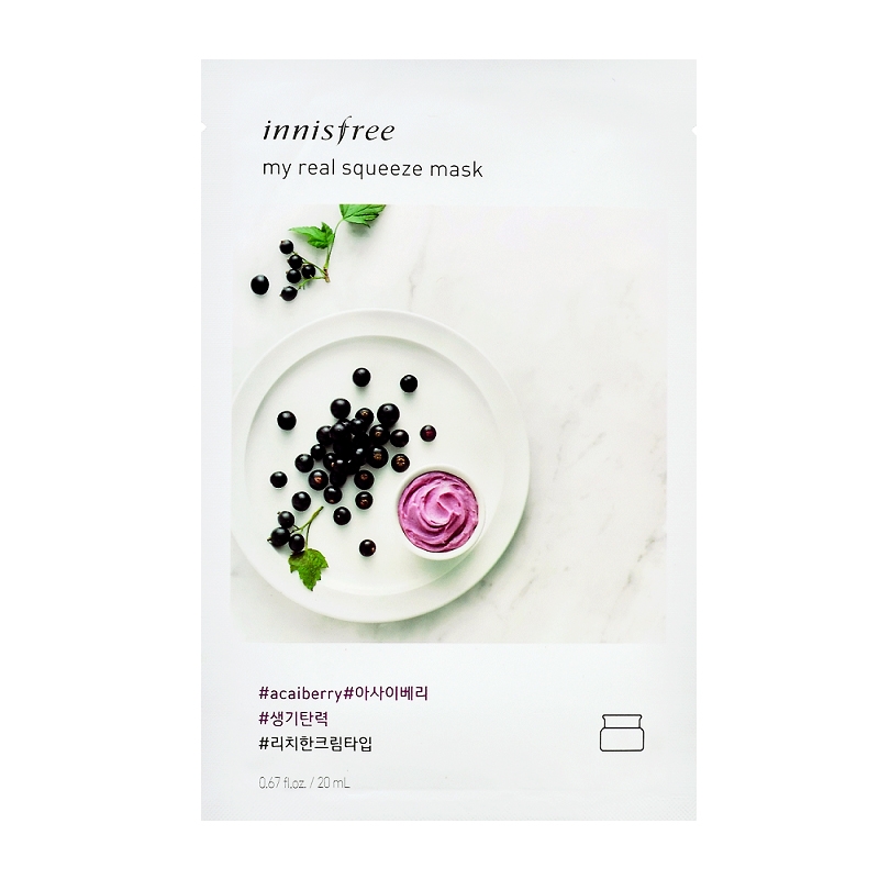 Innisfree My Real Squeeze Mask - Acai Berry-0