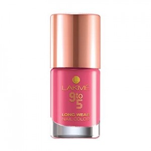 Lakme 9 to 5 Long Wear Nail Color - Rose Rush -0