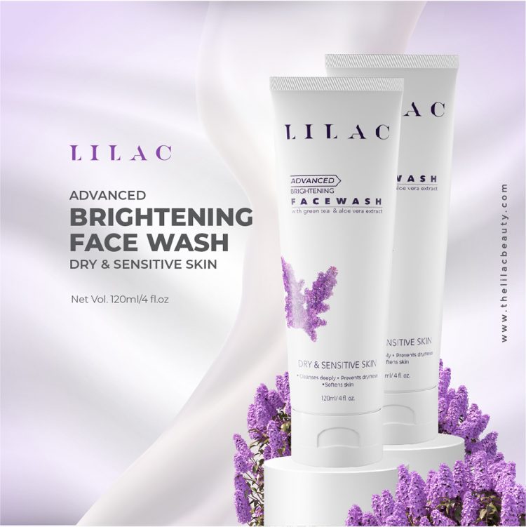 Wetland Forge sand Lilac Advanced Brightening Face Wash Dry And Sensitive Skin – Shajgoj