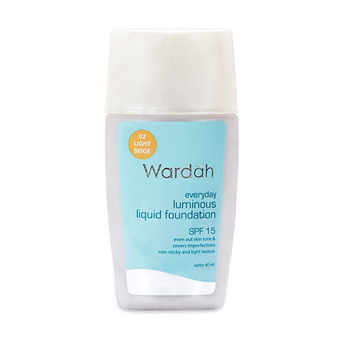 Wardah Everyday Luminous Liquid Foundation 02 Light Beige