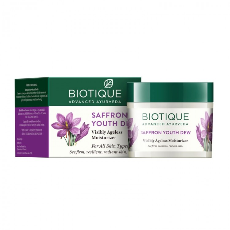 Biotique Bio Saffron Dew Youthful Nourishing Day Cream For All Skin Types-0