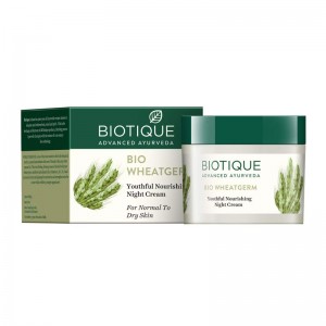 Biotique Bio Wheat Germ Youthful Nourishing Night Cream For Normal To Dry Skin-0
