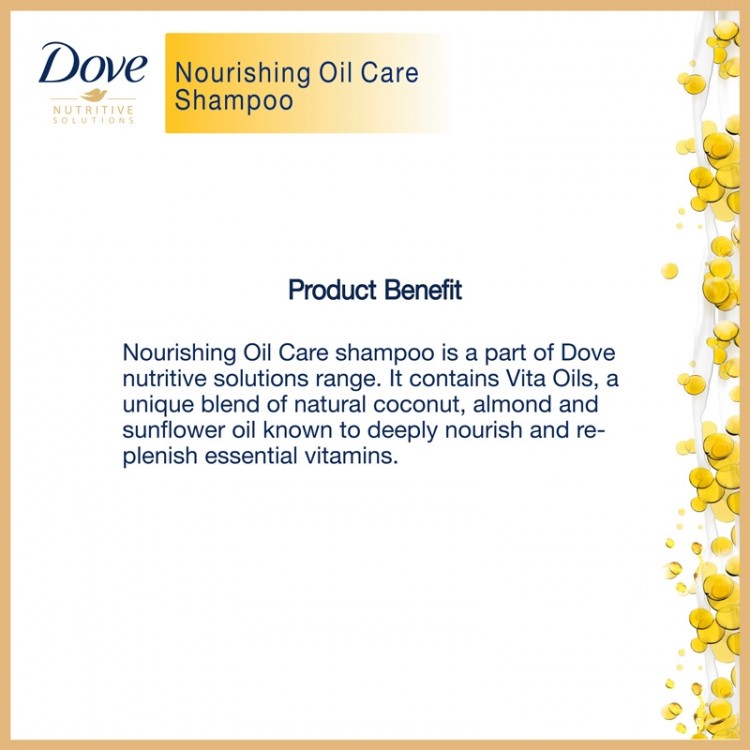 Dove Shampoo Nourishing Oil Care-8521