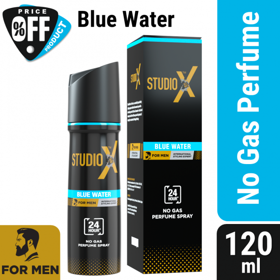 Studio X Blue Water No Gas Perfume Spray for Men 120ml